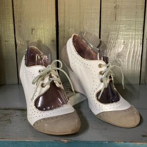 Jeffrey Campbell Ibiza, vintage lace up wedge